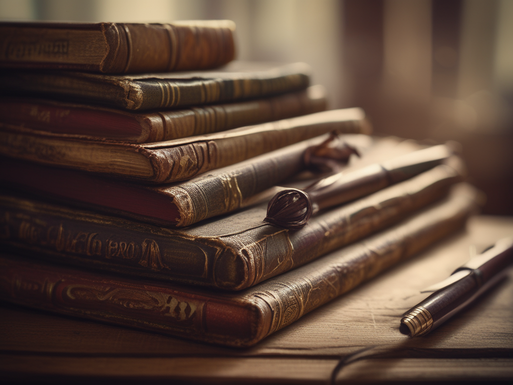 AI generated image, books.