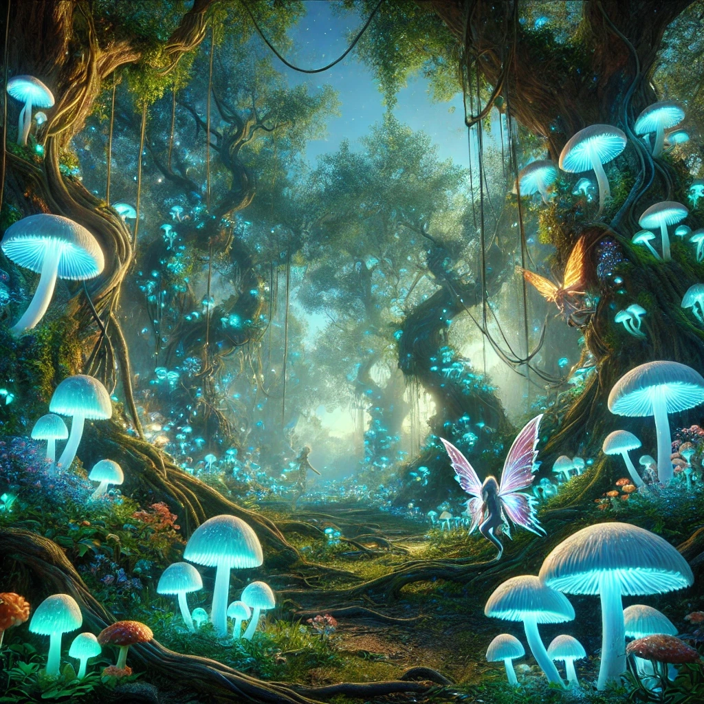 Fantasy forest, AI generated for BGRB Blog post, AI Images.